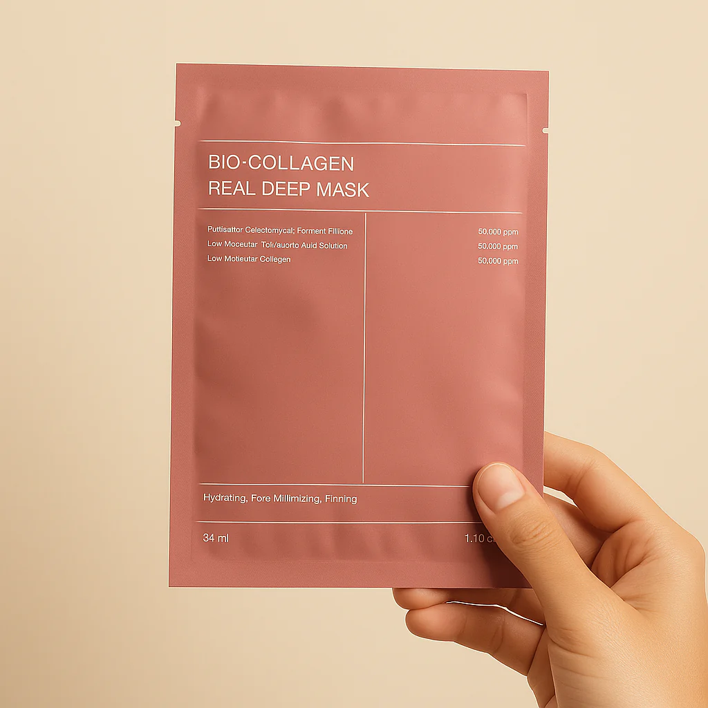 2-in-1 K-Beauty Foundation Stick with Built-in Brush + Bio-Collagen Hydration Face Mask Free